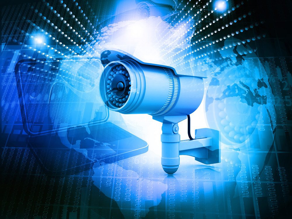 Surveillance camera with digital world