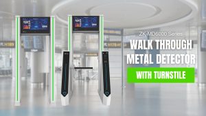KTeco MD6000S Walk Through Metal Detector With Turnstile